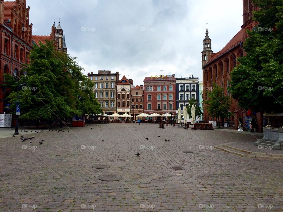 Torun market square in Oldtown 