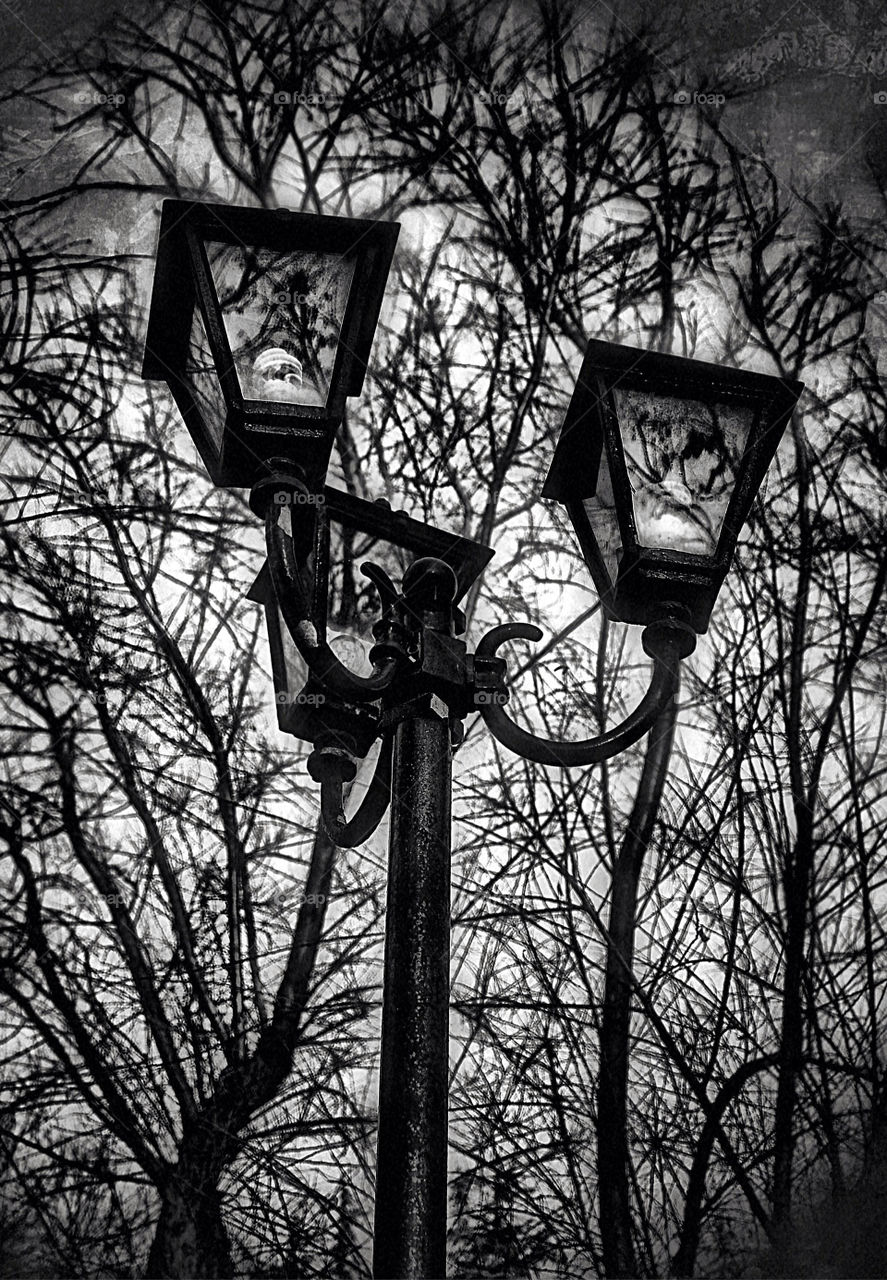 Waiting under street lights