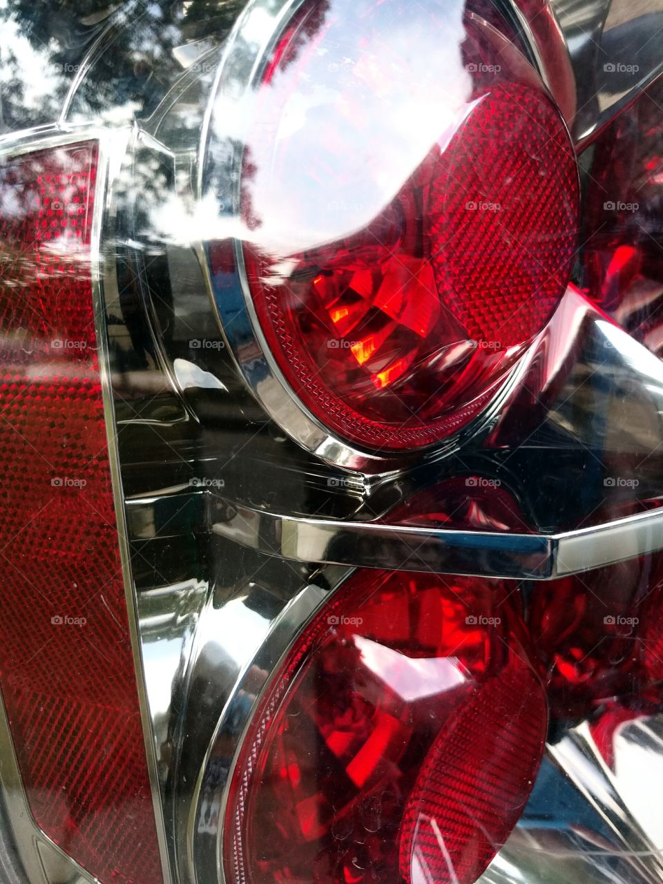 Reflections of a Car Tail Light