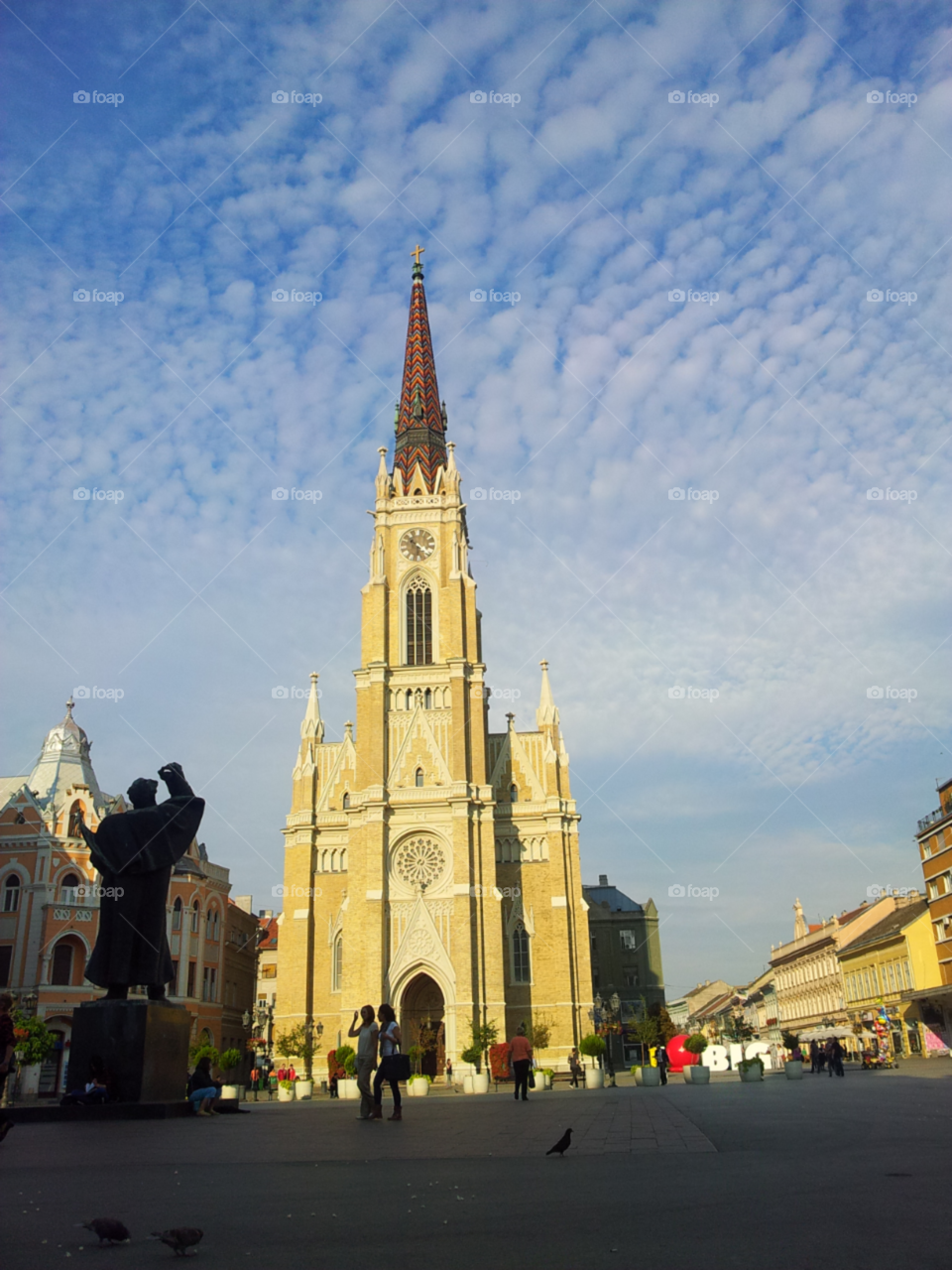 City center of Novi Sad Serbia