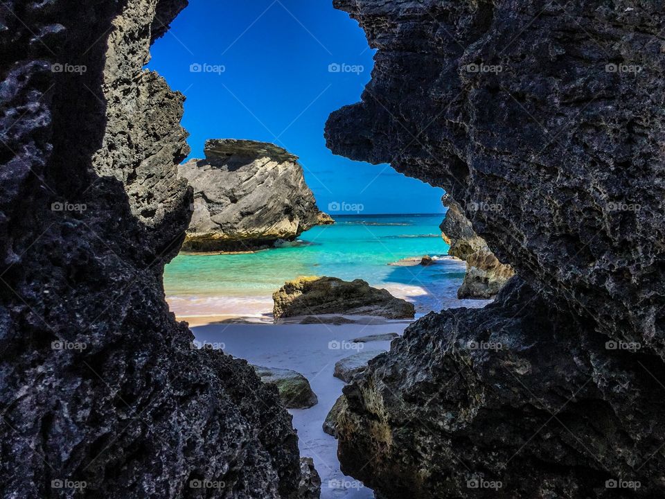 Bermuda shoreline and secret pathways