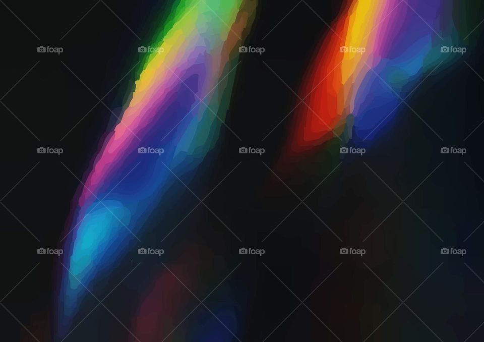 Photography of rainbow. Rainbow on black background.  Abstract web background. Banners and panels