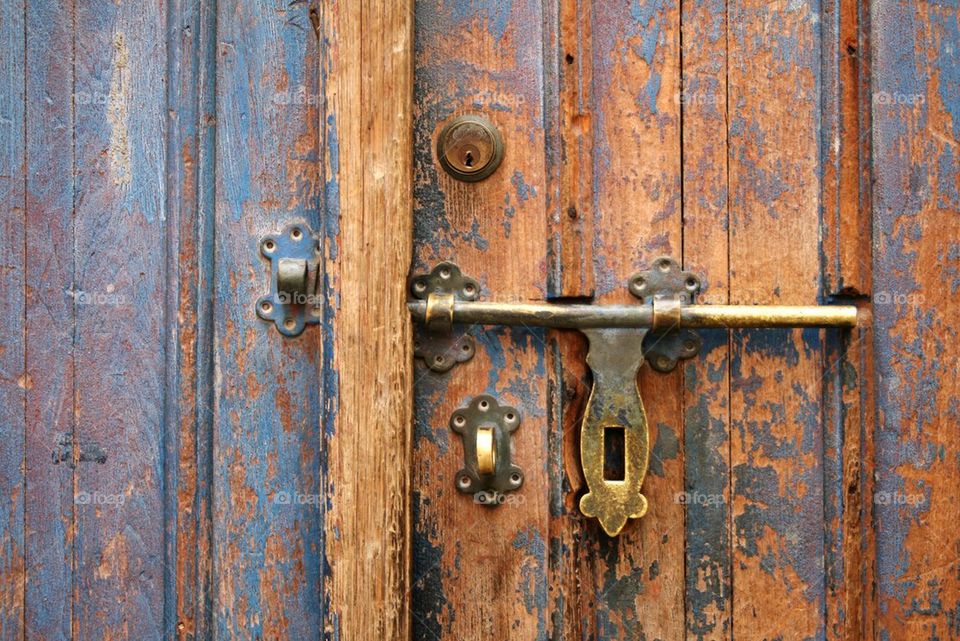 Old door lock