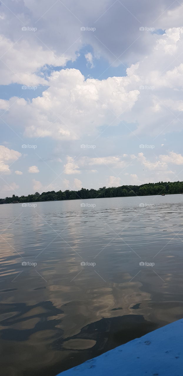 The luster of the water