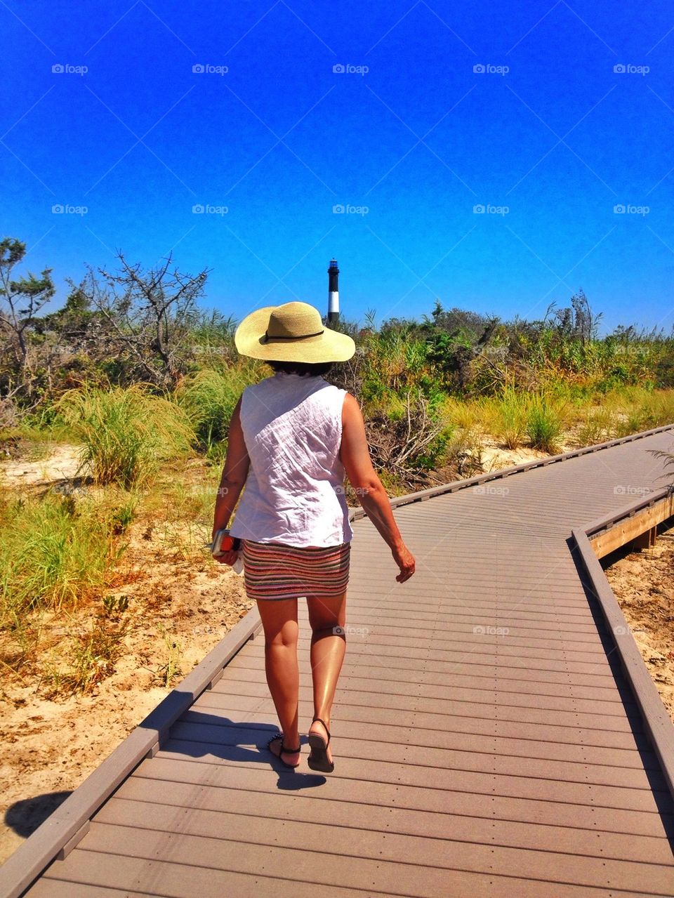 Walking to the lighthouse