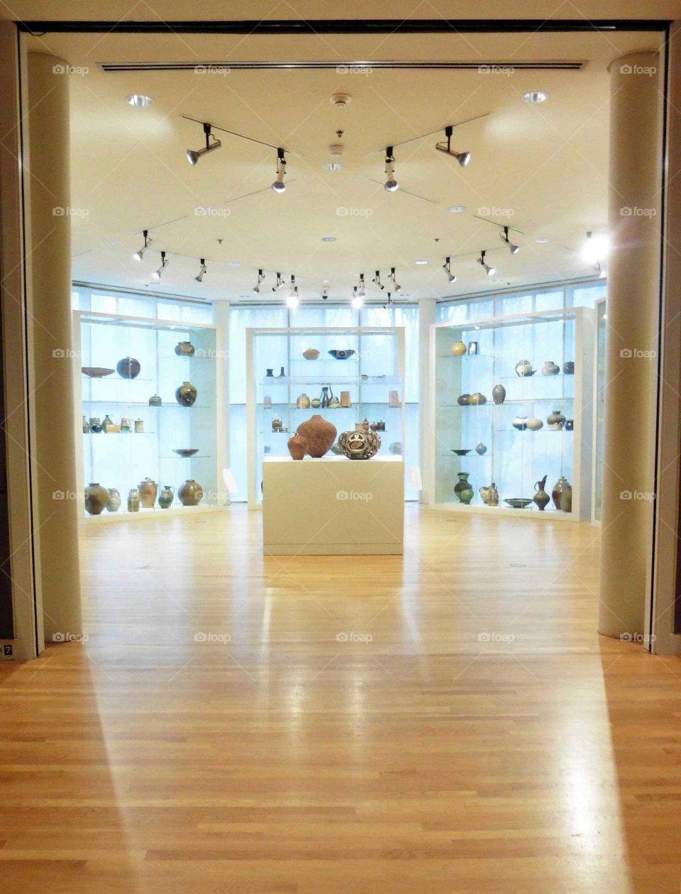 Ceramics in an art museum