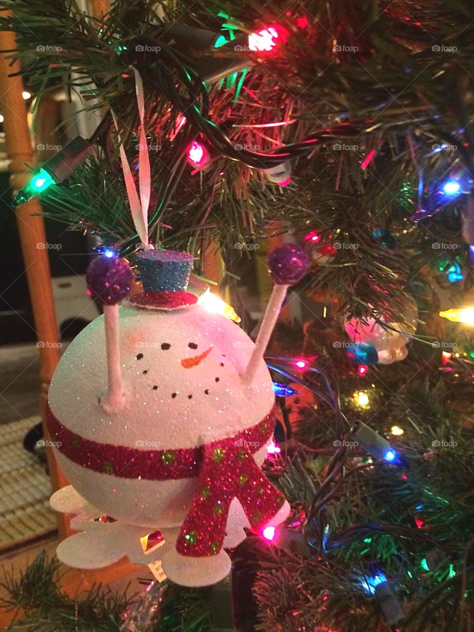 Snowball Christmas ornament 