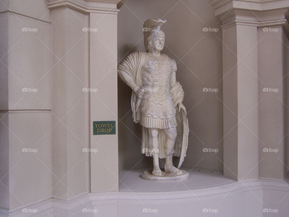 Caesar's Palace towel drop in Las Vegas