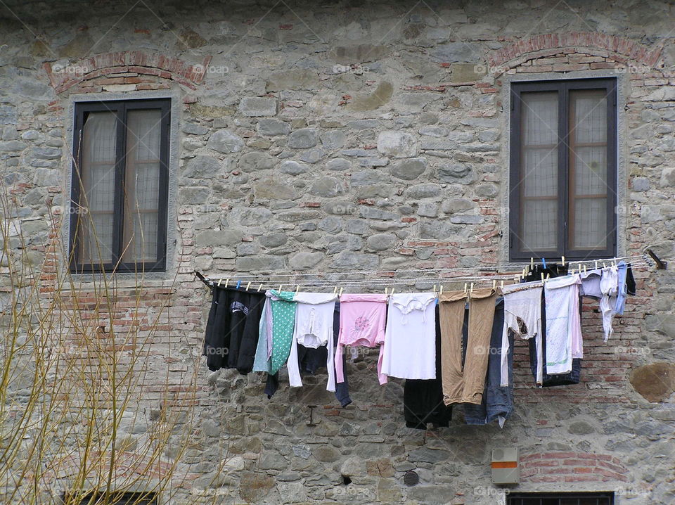 There is just something so very poetic to me about laundry drying on a clothesline.  It’s almost like musical notes on a staff!  