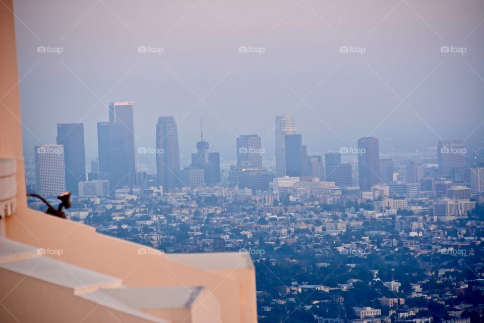 Los Angeles skyline seen from Griffith Observatory 