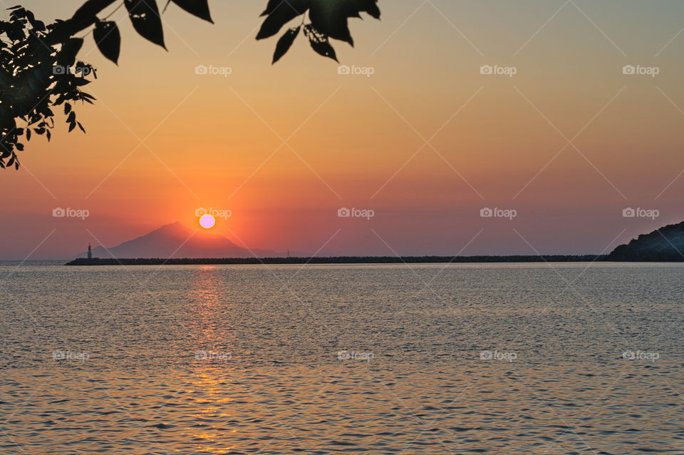 Sunset in Lemnos Greece