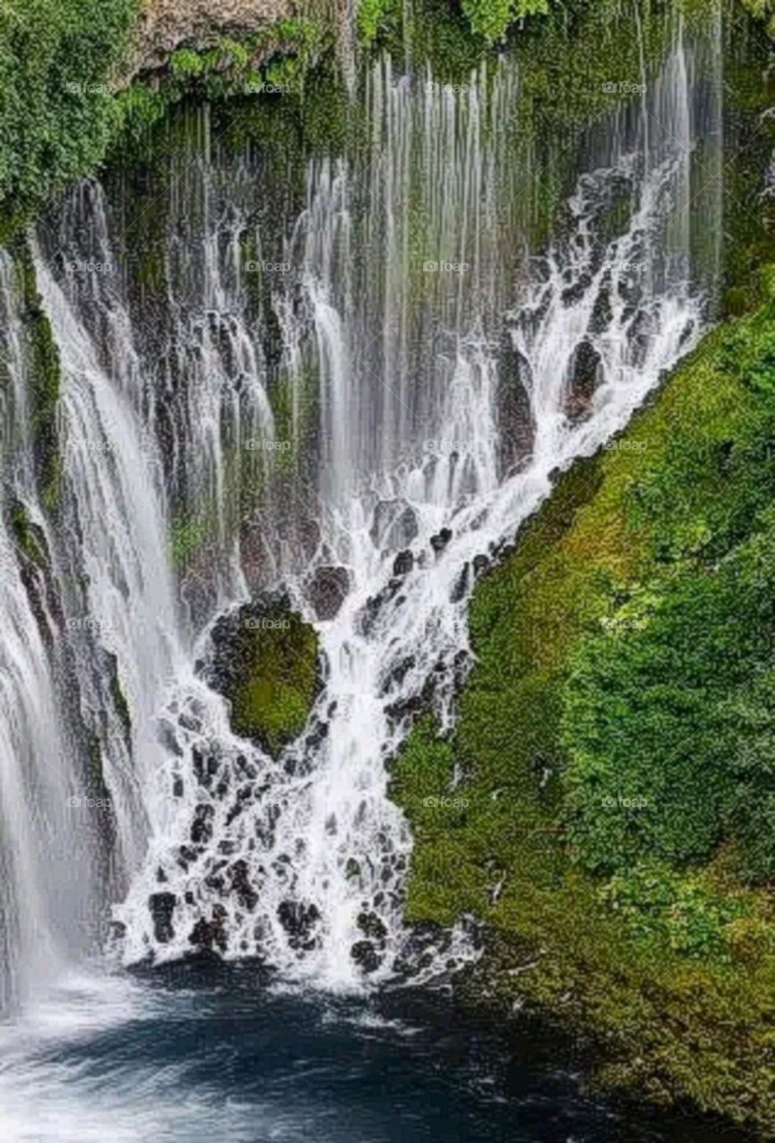 most beautiful and attractive view of the waterfall.