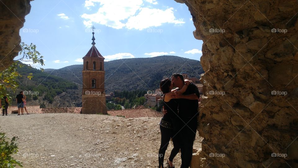 beso en Albarracin