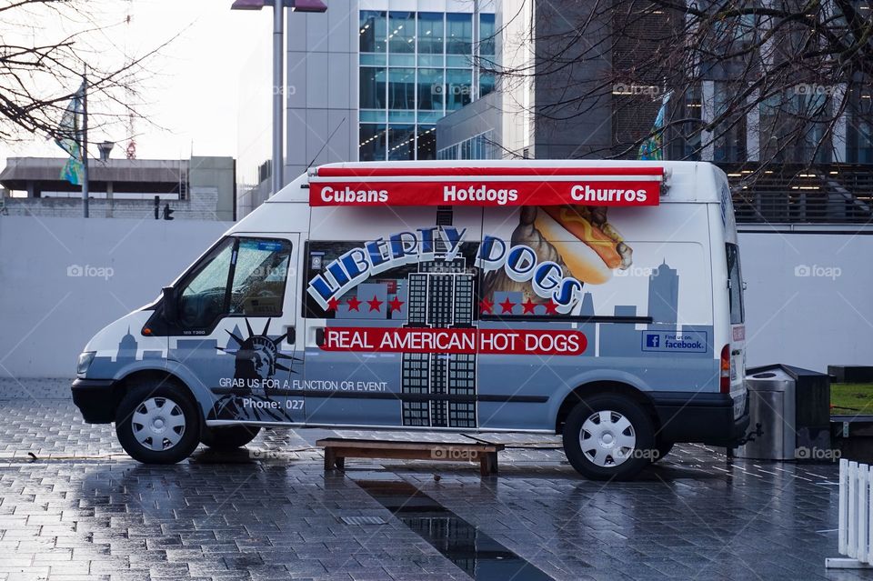 Liberty Dogs food truck in Christchurch, New Zealand 