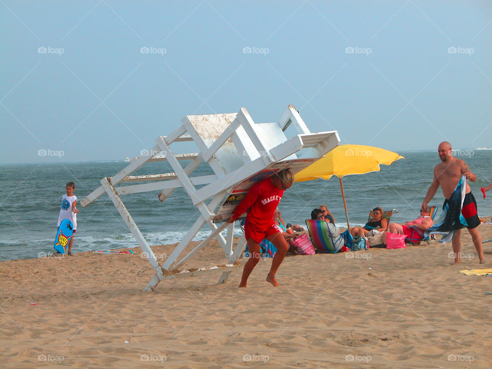 People at beach