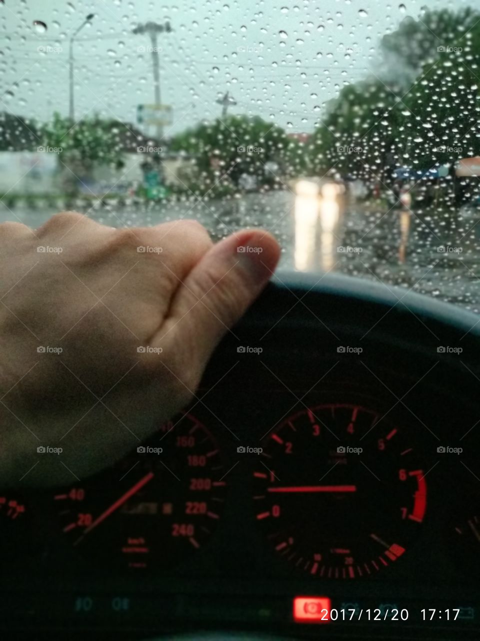 The Rain On The road