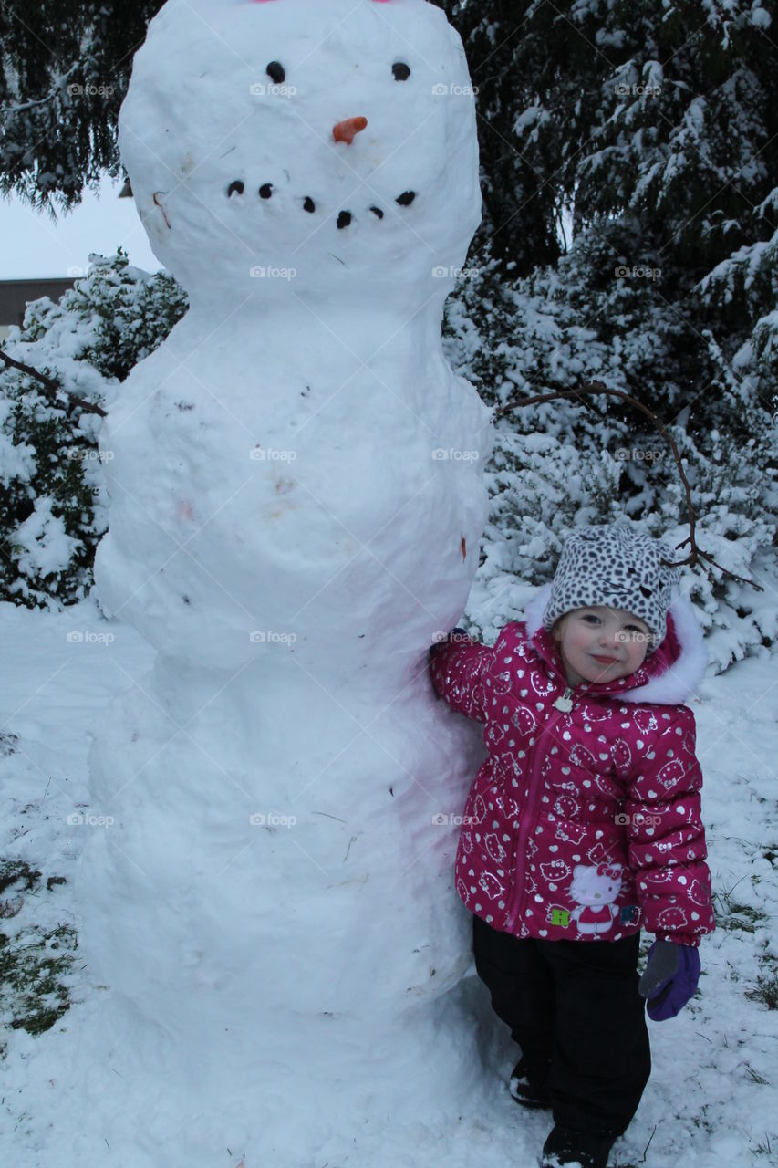 first snowman