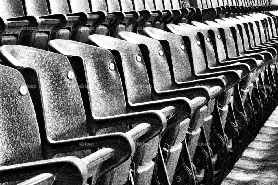 white black aisle stadium by avphoto