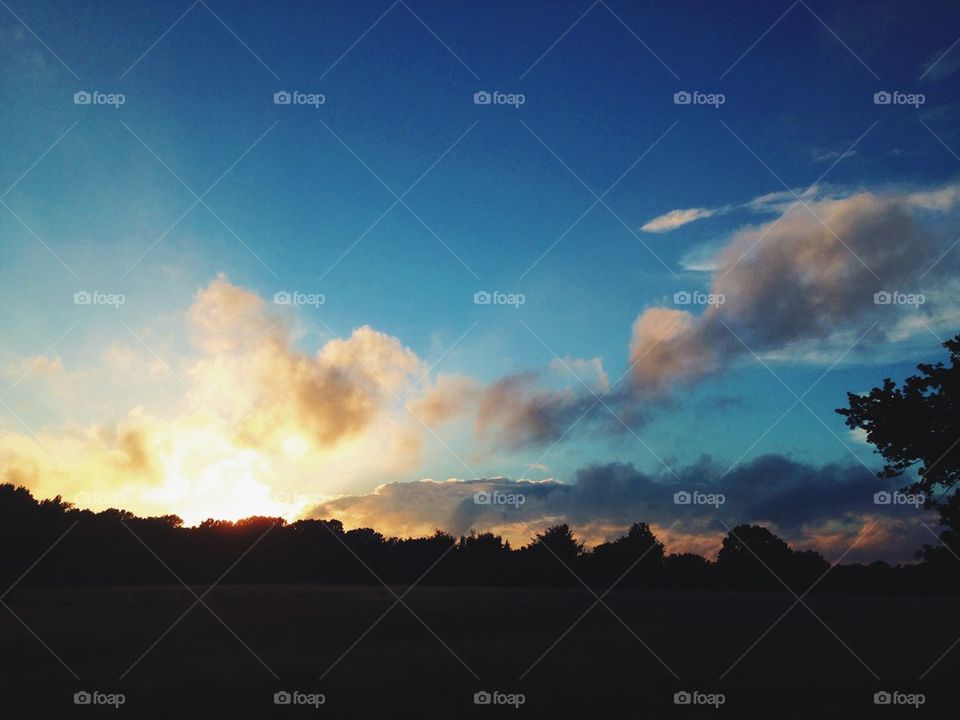 sky yellow blue photography by simk03