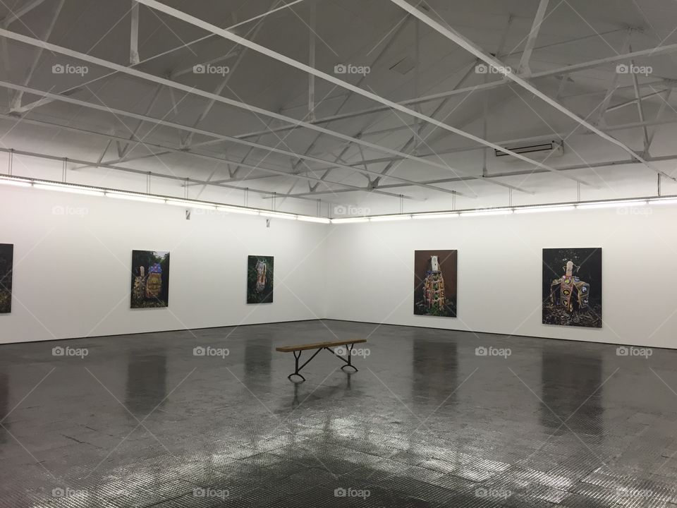 Empty art gallery in South Africa