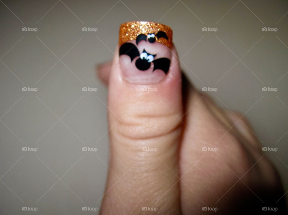 Halloween fingernails 