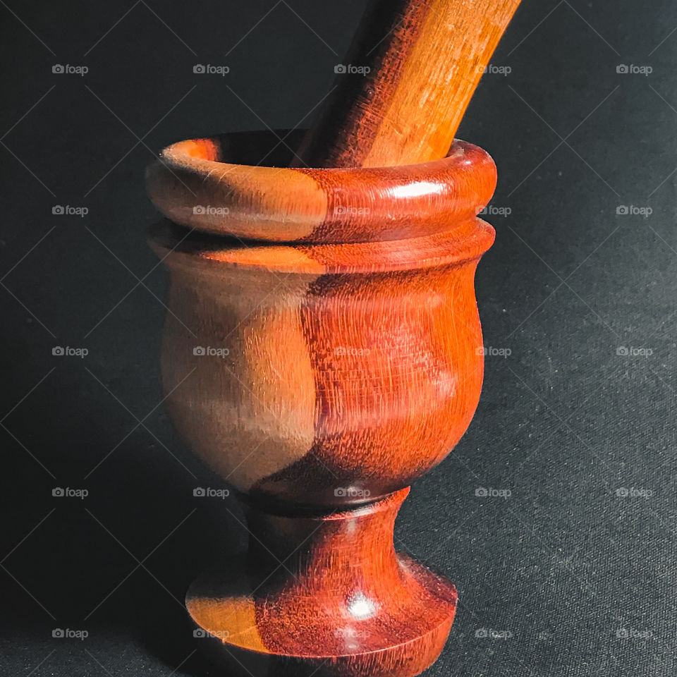 Wooden pestle made by Pataxó indigenous people from the village of Coroa Vermelha Bahia!