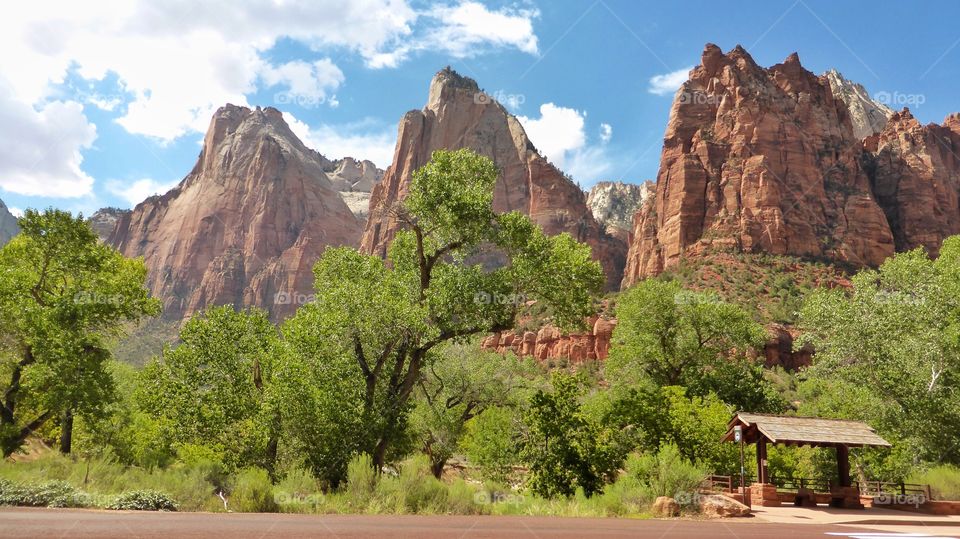 The mountains of The Zion National Park,Utah.