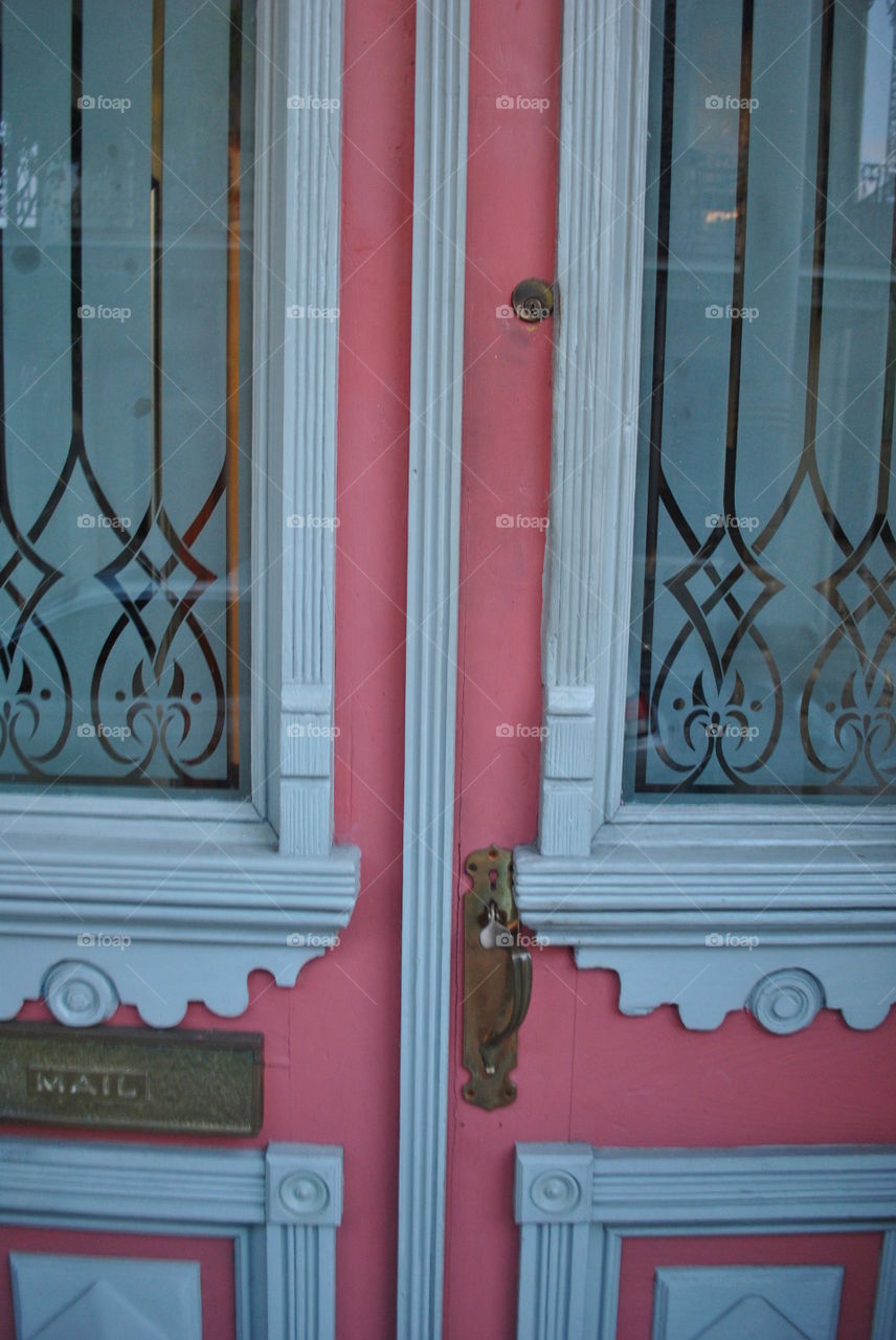 A door of a house in New Orleans, La