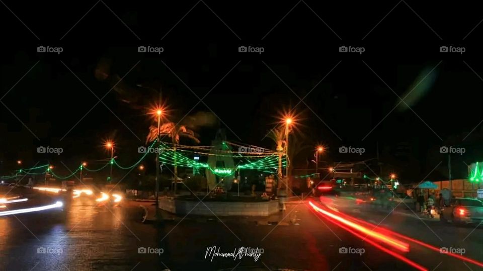 A very beautiful picture, and there is no better picture than it. There is no better picture of green herbs and colorful, red and white roses than it. Glory be to God, the natural and picturesque view, and there is no more