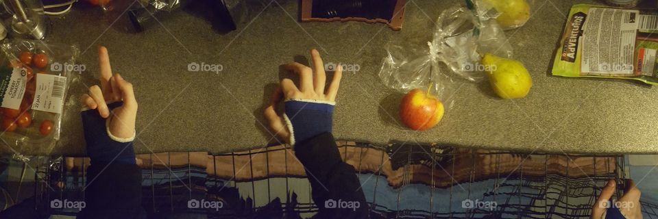 Finger, Ok hand, Apple, Pear (FOAP)