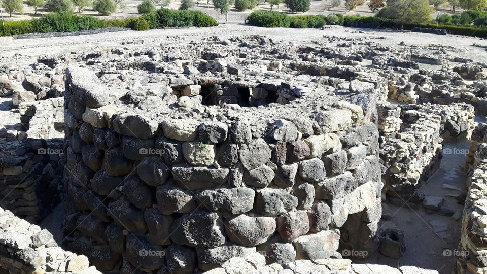 Nuraghe in Barumini,  Sardinia, Italy