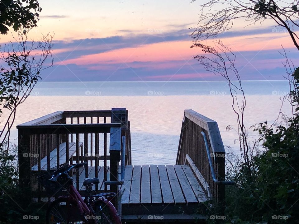 Stairs to beach