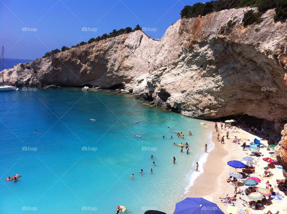 beach beautiful in greece by nikbak