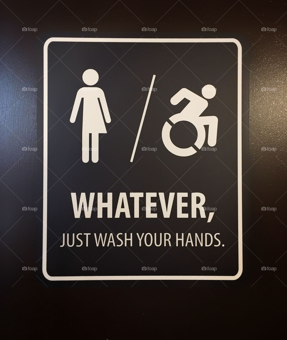 Bathroom sign