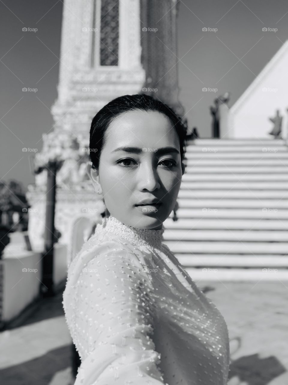 Look so traditional Thai women today with portrait mode