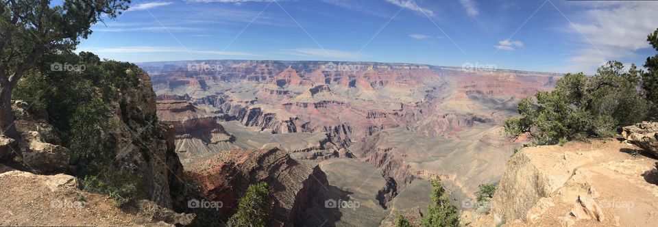 Panoramic Shot of the Grand Canyon 