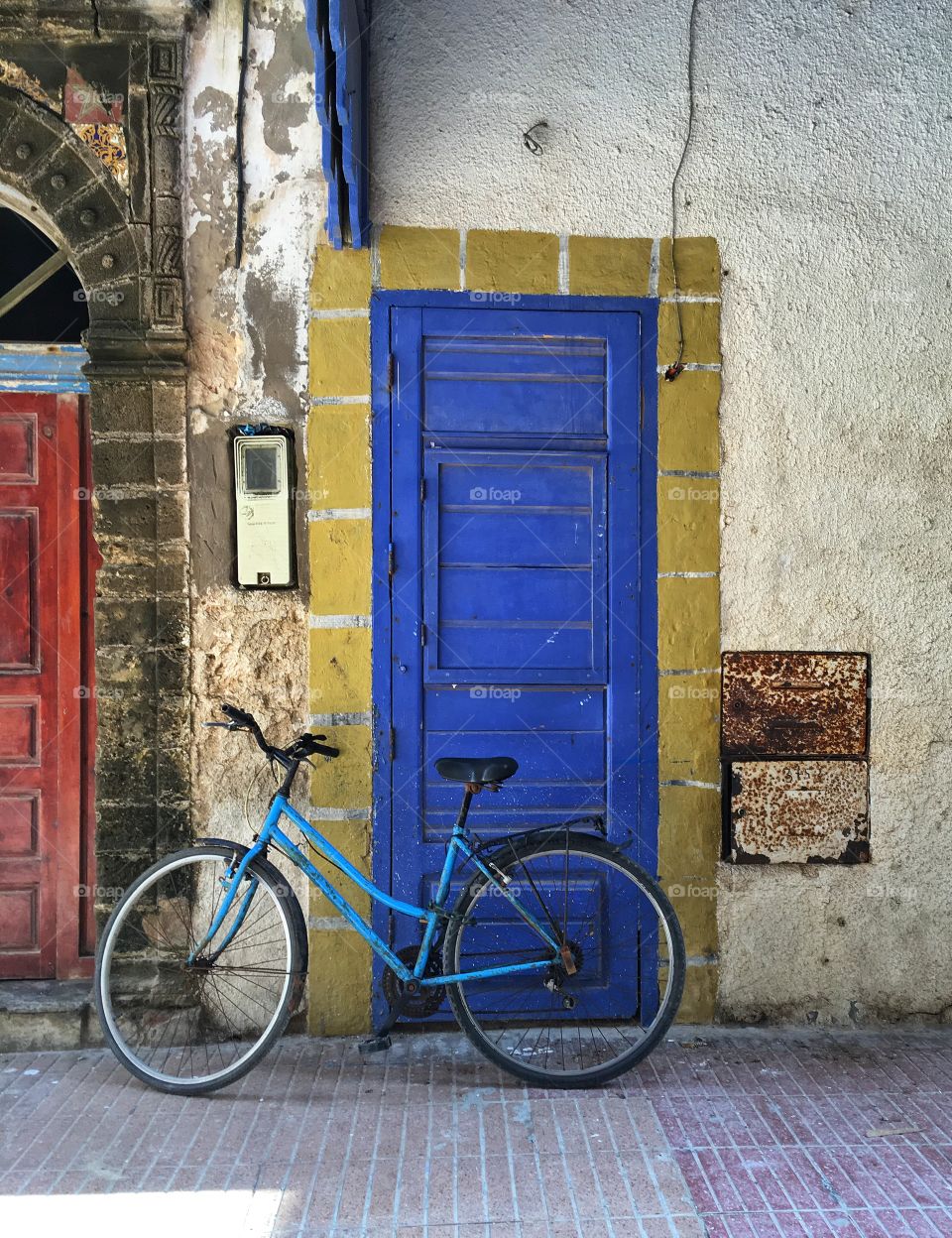 Door, Street, Old, House, Wall
