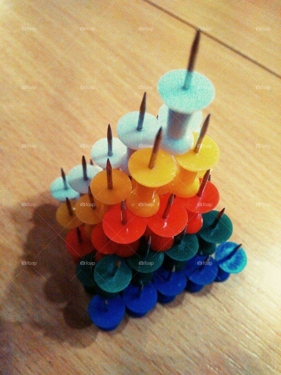 Rainbow pyramid
