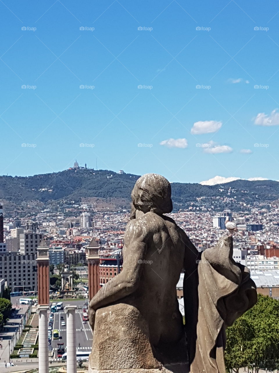 Barcelona Barcelone view great panoramic views of the city Barcelona spain