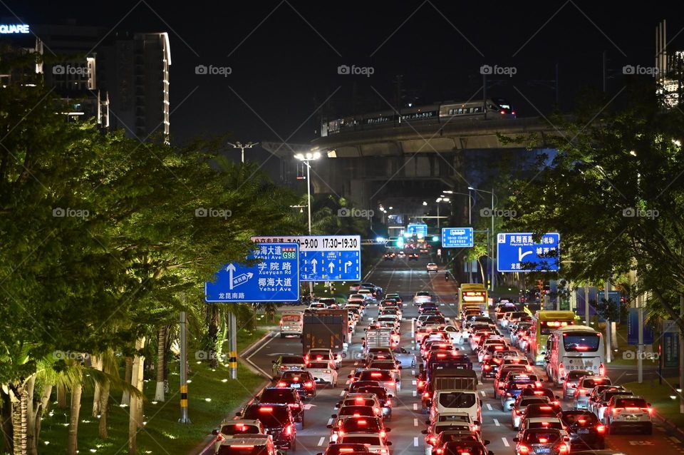 Traffic Jammed on traffic Light 