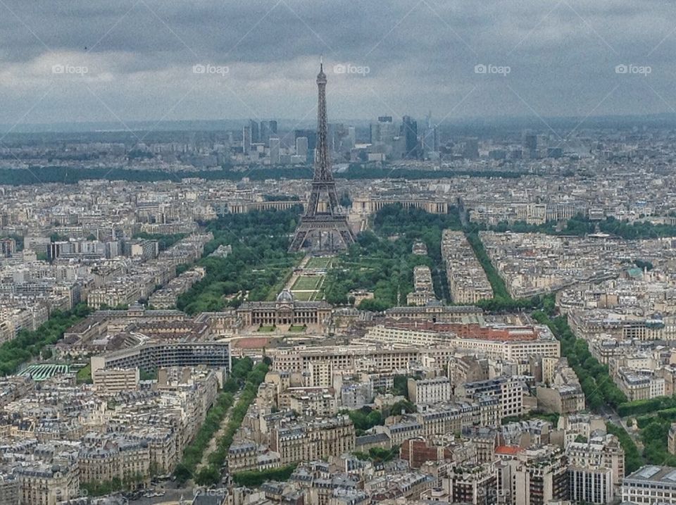 Tour Eiffel view from Montparnasse skyscraper