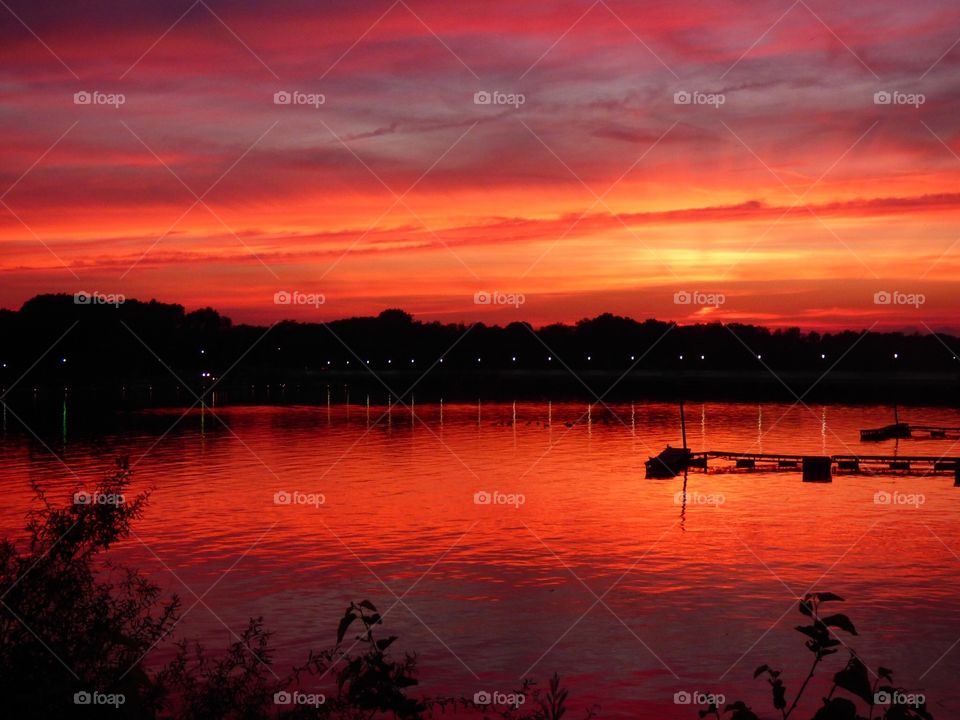 Beautiful Morse Lake sunset