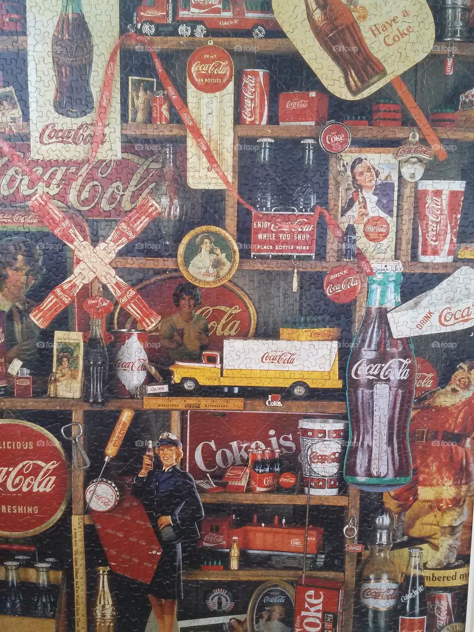 coca-cola puzzle poster. coca-cola puzzle poster