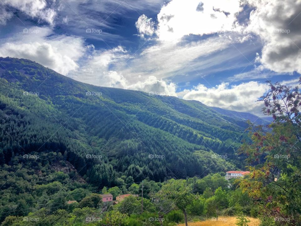 Mountains and sky 