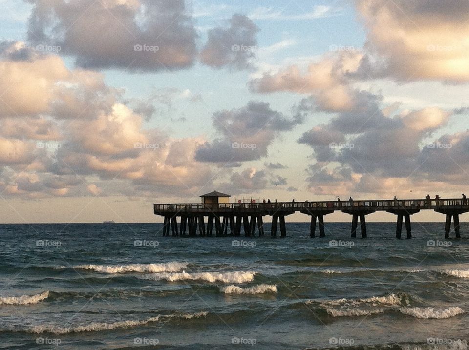 Ocean Pier on a Calm Day