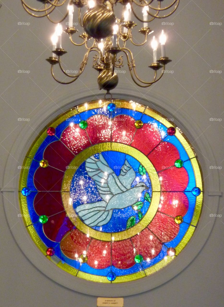 Stained Glass Dove