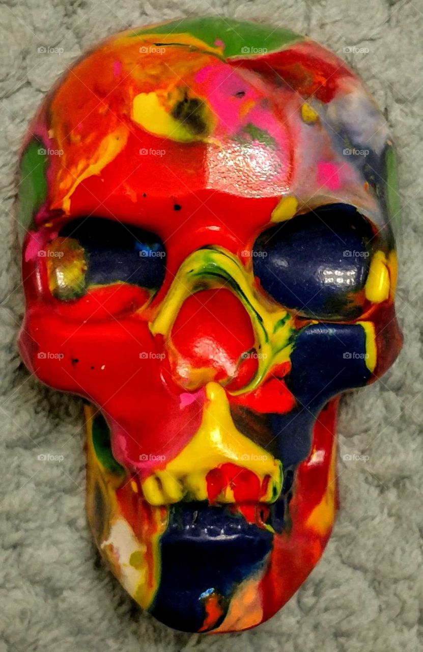wax skull