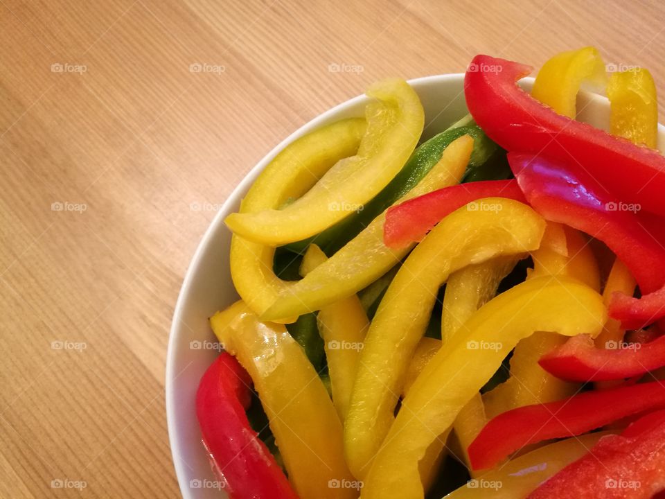 Chopped Sweet Peppers