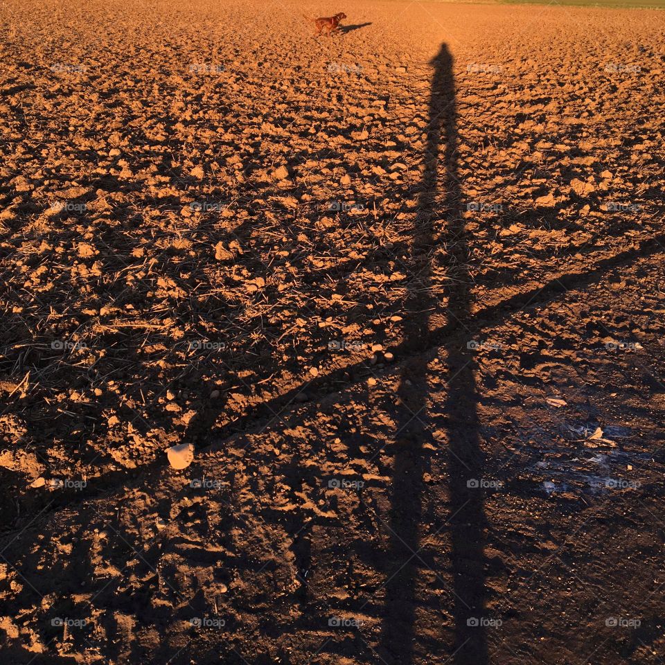 Legs forming a triangle shape from a shadow 