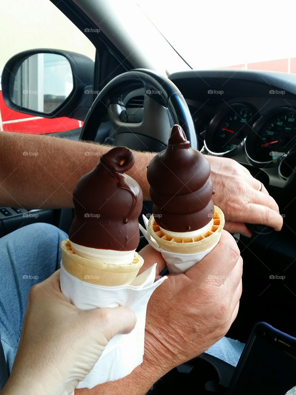 dipped cones